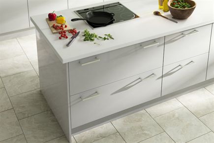 Rigid Gloss MFC Light Grey Kitchen