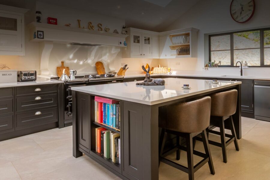 Square kitchen island